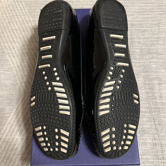 Stuart Weitzman Black Patent Leather Mach Driving Moccasins size 8M - Picture 5 of 13